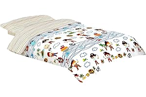 Montse Interiors, S.L. Funda nórdica Estampada con Bajera Ajustable (para Cama de 90x190/200 (Nórdico de 150), Caribe)