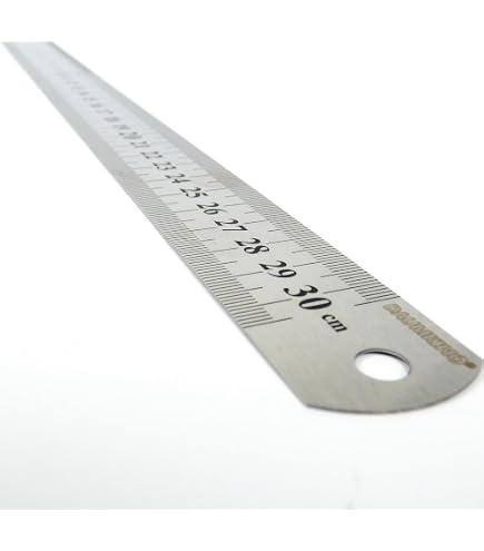 15 Cm Edelstahl-Lineal – Silber, Doppelseitig, Präzisionslineal Für Zeichnen & Messen