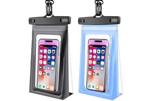 ANLEDDA Large Waterproof Phone Pouch Floating,2 Pack Waterproof Bag Case Cellphone Dry Bag for iPhone 14 13 12 Pro Max X XR 8 Plus Up to 7.2" Underwater Phone Protector for Boating Swimming Kayaking Vacation