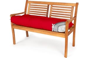 Spatium Cojines para Bancos Funda desenfundable, Impermeable 30 tamaños para Elegir de 7 Colores(100 x 50 x 10cm Rojo)