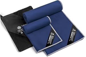 Asciugamano In Microfibra, 6 Diverse Dimensioni, Perfetto Per B 435235 - Foto 3