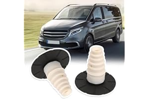 BONJUME Federgummi, 2Pcs Federteller Unterlage oben unten für Mercedes Benz W447 W448 Zusatzfeder Hinterachse für V Klasse OEM A4473240100 4473240100 Anschlagpuffer Federung Blattgummi Hinten Links und Rechts