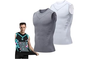 GOZYLA 2023 New Version Ionic Shaping Sleeveless Shirt - Ionic Shaping Sleeveless Shirt, Gilet de Sudation Fitness, Ionic Shaping Vest Men