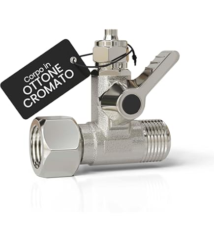 VALVOLA RUBINETTO A SFERA IN NYLON PER ALIMENTI 1/2 20 BOTTI CISTERNE