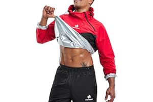 HOTSUIT Schwitzjacke/Schwitzanzug Herren Trainingsanzug Sportanzug Fitness Schwitzanzug Trainingshose - Nano-Silver V2.0