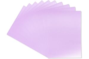 Crafter's Companion A4 Coloured Single Sided Lilac– 300GSM (10 Sheet Pack) -Perfect for Arts and Crafts, Printing, Card Bases & Folding-Centura Pearl, cardstock
