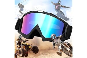 Weploda Hochwertige Motorradbrillen, Crossbrille, Antibeschlag-Uv-Brille Mit Schaumstoffpolsterung, Sowohl für Damen Als Auch für Herren, Geeignet für Outdoor-Sportarten