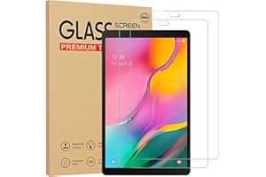 Gerutek 2-Pack Pellicola Protettiva per Samsung Galaxy Tab a 10.1" 2019(SM-T510/T515), Vetro Temperato per Samsung Tab a 10.1 2019 [0,33 Ultra Trasparente] [Antigraffio] [Installazione Facile] [9H]