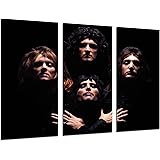 Fotodruk Queen, Freddie Mercury, Brian May, Musica Rock, Bohemian Rhapsody Totale grootte: 97 x 62 cm XXL