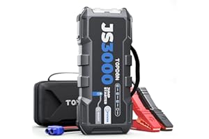 TOPDON Booster Batterie 3000A 24000mAh Démarreur de Batterie, JS3000 Portable Jump Starter pour Véhicule ( Jusqu’à 9L Essence /7L Gazole) Démarrage de Voiture