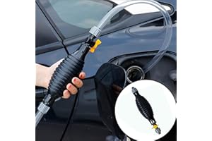 KUJOONUR Upgraded Version Fuel Syphon Pump with 2 Meter Hose, Hand Water Transfer Pump Kit, Portable Manual Oil Diesel Petrol Pump, Fluid Transfer Pump for Car, Fish Tanks, Aquariums, Bathtubs, Boat