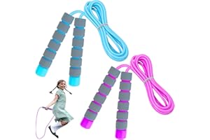 EOPHMI Skipping Rope for Kids 2 Piece Adjustable Child Skipping Rope Kids Skipping Ropes for Boys And Girls To Exercise (2.6m)