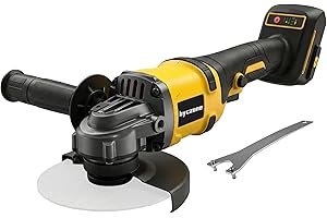 byczone Cordless Angle Grinder for Dewalt 18V/20V Battery, 4-1/2" Power Grinder Tool with 3 Versatile Speed, MAX 8500RPM, Battery Powered Angle Grinder for Cutting, Grinding, Polishing (Tool Only)