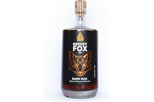 Greedy Fox Dark Rum 70cl 37.5%, Honeycomb & Caramel Flavoured Rum | Loaded Spirits | Honeycomb Rum, Caramel Rum, Spiced Rum Gift Set | Espresso Martini Celebrations | Works with Kraken Spiced Rums
