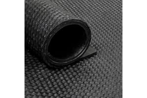 VIVOL Gomma in rotolo - motivo martellato - 6 mm - Largo 180 cm