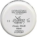 Eulenspiegel 500507 - Trucco da clown, 50 ml, colore: Bianco