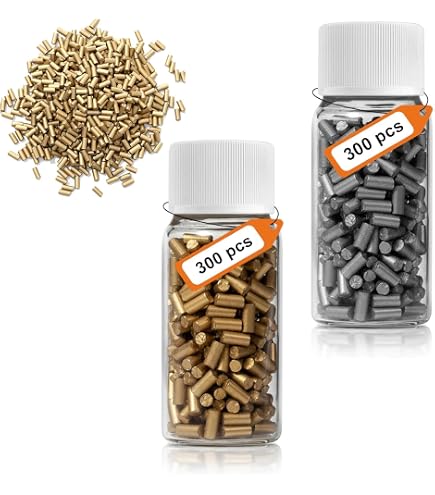 LNSYSNS 600 Pierres à Briquet 2.2 Mm - Compatible Zippo, Clipper Et La Plupart Des Briquets - Flacon De Rangement étanche - Or Et Argent