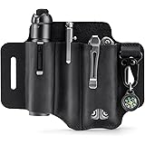 VIPERADE EDC-läderslida, multiverktygsskida/verktyg hölster/knivbältesskida/ficklampsskida för Leatherman multiverktyg/knivsk