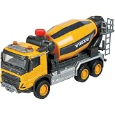 Majorette, 213723002, Volvo Beton Mikser, Lisanslı, Işıklı ve Sesli, Fonksiyonel, Pilli, D&uuml;ğmeli, Pilli, 1:43