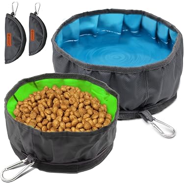 Faltbarer Silikon-Futternapf Für Hunde – 350 Ml, Mit Kunststoffrand, Faltbar & Tragbar Für Unterwegs