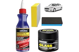 EKUKEON Auto Rimuovi Graffi, Polvere per Lucidatura di Vetro, Riparazione Graffi Aauto, Rimozione Graffi Parabrezza, Lucidante per vetri, per Riparazione Auto, Pulizia Rimozione Graffi