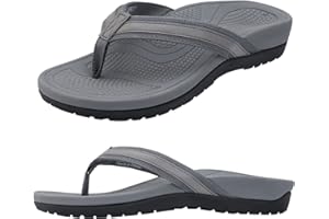 THEARCHES Women's Orthotic Sandals High Arch Support Flip Flops, Plantar Fasciitis Flat Feet Heel and Foot Pain Relief Toe-post Sandal, Comfortable Walk & Exercise Recovery