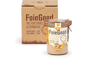 FoieGood - Tartinade de Canard aux Cèpes - Pâté de Foie de Canard - pour l'Apéritif - Onctueux et Crémeux - Sans Gavage - Bocal en Verre 120 g