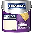 Johnstone's - Washable Paint - Magnolia - Matt Finish - Emulsion Paint - Highly Durable - Stain Resistant - Non Toxic & Low Odour - 12m2 Coverage per Litre - 2.5L