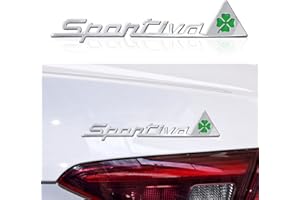 HENGYUESHANG Autocollant 3D pour voiture avec logo Alfa Romeo Giulietta Stelvio Spider GT Giulia Mito Brera 159 156 147 Car Styling