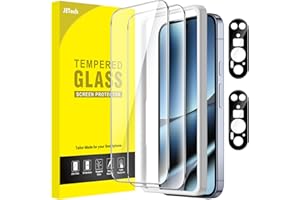 JETech Ochraniacz Ekranu dla Google Pixel 10 Pro XL z Ochraniacz Obiektywu Aparatu, Odblokować Odcisk Palca Kompatybilny, Szkło Hartowane Film, HD Przejaśniać, 2 Sztuki Każdy