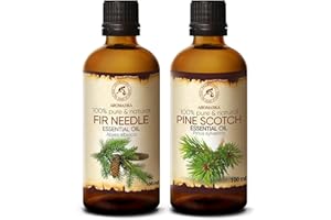 ‎AROMATIKA TRUST THE POWER OF NATURE Fichtennadelöl – Abies Sibirica – Kiefernnadelöl Ätherisch – Pinus Sylvestris 2 x 100 ml – Natürlichen & Reinen Öl – Beruhigend – Raumduft – Duftlampe - Tannenöl für Sauna – Aromatherapie