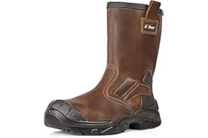 U-POWER DON'T WORRY... BE HAPPY! Scarpe Antinfortunistiche Da Lavoro,scarpa Alta,mod. Alaska Uk S S3s Ci Fo Sr,puntale Antiperforazione No Metal SafetywearUnisex - Adulto