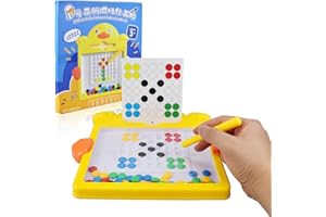 GEWDW Magnetic Drawing Board for Toddlers, Colorful Magnet Beads Drawing Board with Magnetic Pen and Cards Montessori Educational Preschool Toy Fun Travel Gifts Toys for Boys Girls 3+ Years Old
