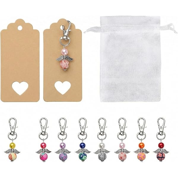 DICOSMETIC 12Pcs 3 Kleuren Rvs Fairy Hangers Gouden Kleurrijke Fairy Angel Charms Hanger Met 1.8mm Gat Voor Oorbellen Armbanden Ketting DIY Craft Sieraden Maken