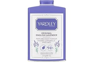 Vellomart Yardley Original English Lavender Powder 200g – Natural Fragrance, Soothing Body Powder, Refreshing Scent, Skin-Friendly Care