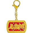 Juanxian Feng Shui 3 Celestials Keychain Three Killings Pi Yao Chi Lin Fu Dog Good Luck
