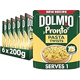 Dolmio Pasta Twists Microwave Fusili Pasta, Bulk Multipack 6 x 200g pouches