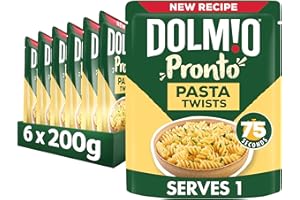 Dolmio Pasta Twists Microwave Fusili Pasta, Bulk Multipack 6 x 200g pouches