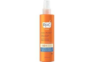 RoC - Lozione Spray Idratante Soleil-Protect SPF 50 - Crema Solare non Grassa - Alta Protezione - Resistente all'Acqua - 200 ml