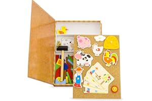 Ulysse Couleurs d'Enfance-Les PTITS Clous : Ferme, 23028, Multicolore