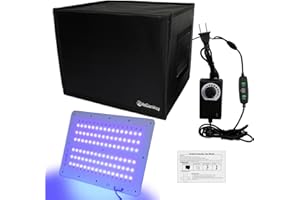 HOCENWAY Caja de curado de resina UV mejorada con brillo ajustable de 48 W 395 nm, luz de curado UV, control de tiempo inteligente, estación de curado UV, recinto de curado para impresora 3D SLA/DLP/LCD