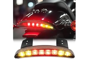 DREAMIZER Fanale posteriore a LED per moto, Indicatore di direzione, per motocicletta Parafango Targa del freno di coda Luce a LED ricambio arresto per Sportster XL883N 1200N XL1200V XL1200X