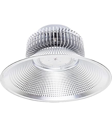 JANDEI LED High Bay 100W, 4er-Pack, 10.000 Lumen, Kaltweiß 6000K, IP20, Für Hallen & Werkstätten