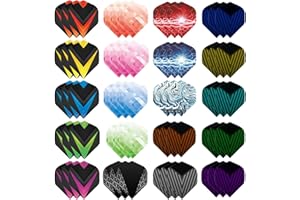 WLHGH Dart Flights, 60-Piece Dart Accessory Set, PET Standard Accessories for Darts, Dart Flights, Slim Dart Flights Set for Soft Darts and Steel Darts