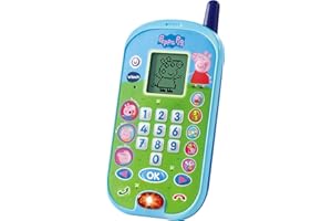 ‎VTECH Vtech Peppas Lerntelefon – Mit den Originalstimmen aus der Peppa Pig Serie und spannenden Lernspielen – Für Kinder von 2-5 Jahren
