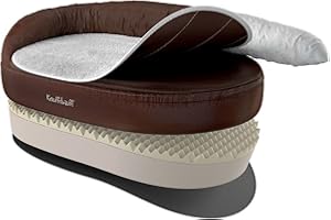 Knuffelwuff Panier orthopédique pour chien lit pour chien Jessy marron 73 x 50cm