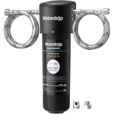 Waterdrop 10UA Under Counter Water Filter System, Direct Connection to Kitchen Faucet, 30,000 Litres High Chlorine Reduction
