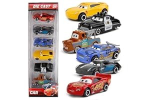 Galaxy Hi-Tech Mini Metal Die Cast Car Toy Vehicle Play Set, Free Wheel High Speed Unbreakable, Small Racing Movie Vehicle Car for Exciting Playtime Adventures for Kid, Multicolor, Set of 6