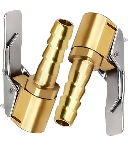 Adattatore Per Valvola Per Pneumatici Auto, Connettore Con Morsetto Per Valvola Di Gonfiaggio Della Pompa Con Punta In Ottone Da 8 Mm Per Pn~p172837249 - Foto 4