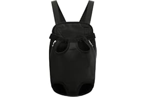 HAOZAIKEJI Legs Out Dog Carrier Backpacks Cat Pet Front Carrier Backpack Dog Travel Bag Adjustable Front Chest Backpack Rucksack Breathable Mesh Hands Free Shoulder Bag for Small Dog Puppy Cat Traveling Outdoor
